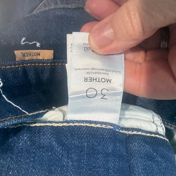 Mother The Pinch Sneak Super High Waist Wide Leg Jeans - Picture 9 of 12